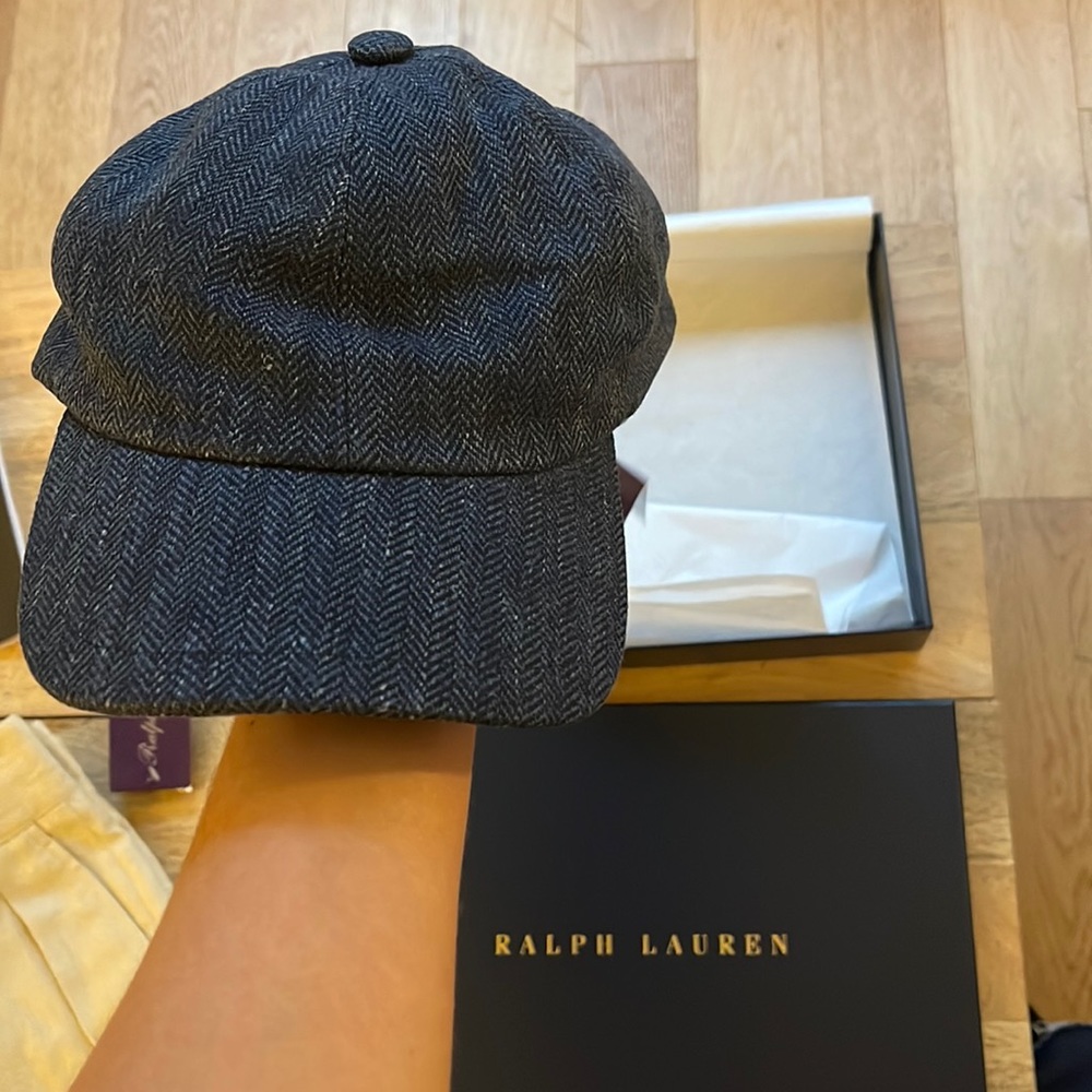Ralph Lauren Purple Label Linen-Blend Herringbone Ball Cap